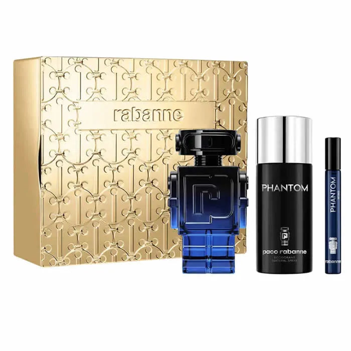 Paco Rabanne Phantom Intense Eau De Parfum Spray 100ml Set 3 Artikel
