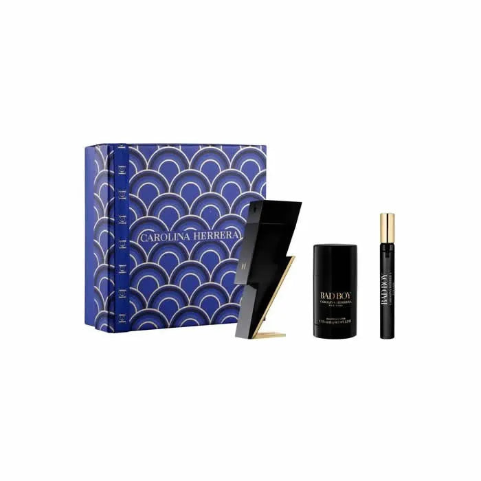 Carolina Herrera Bad Boy Eau De Toilette Spray 100ml Set